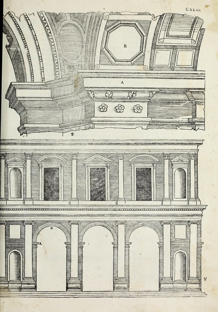 An illustration from Il terzo libro, 1551, leaf 153