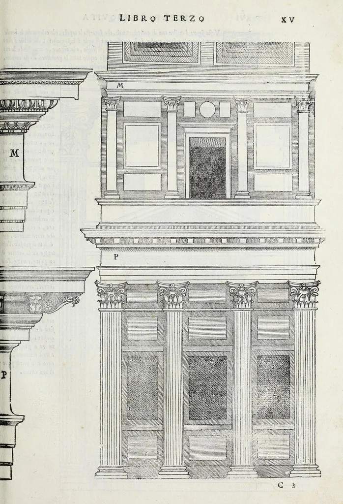 An illustration from Il terzo libro, 1551, leaf 17