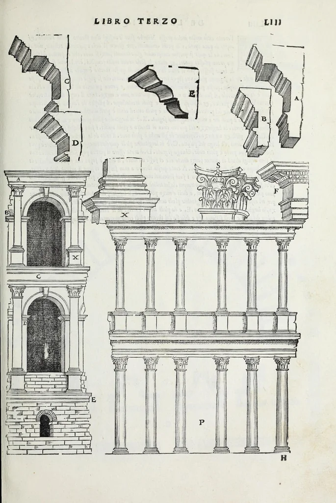 An illustration from Il terzo libro, 1551, leaf 55