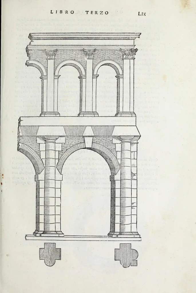 An illustration from Il terzo libro, 1551, leaf 61