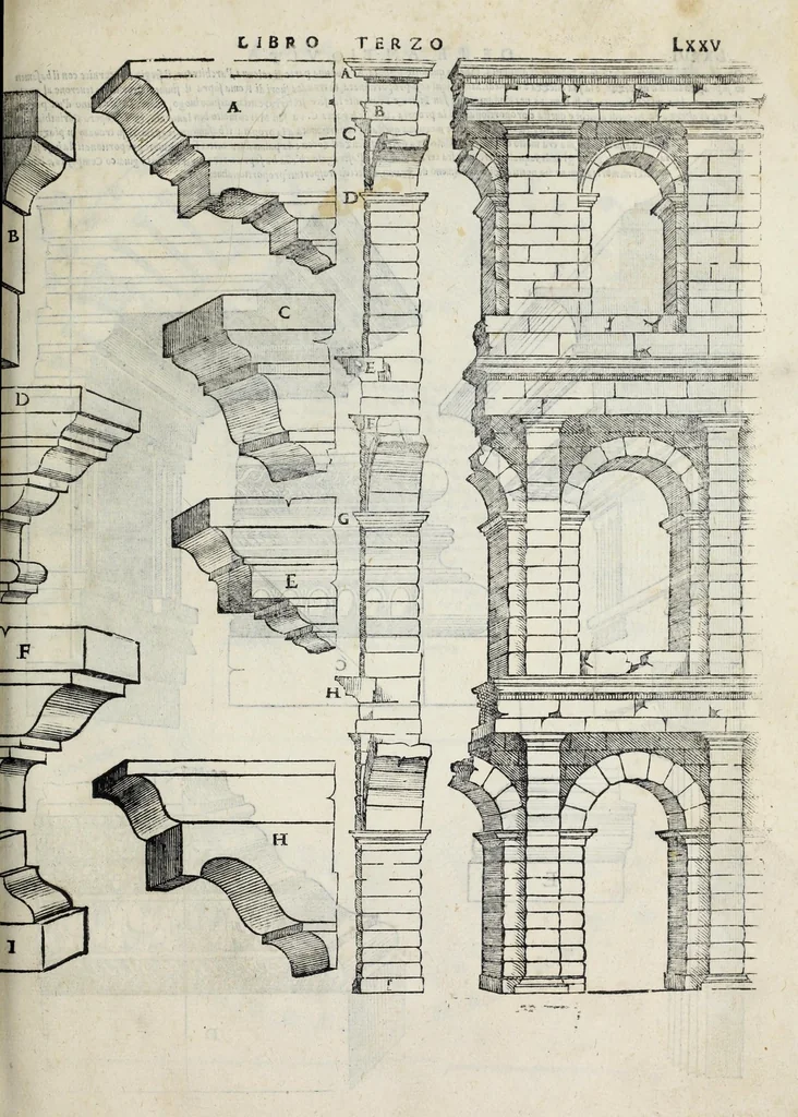 An illustration from Il terzo libro, 1551, leaf 77