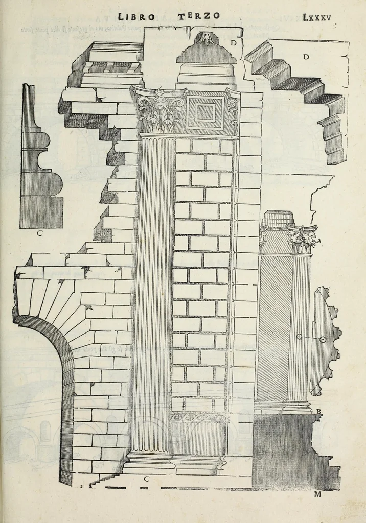 An illustration from Il terzo libro, 1551, leaf 87