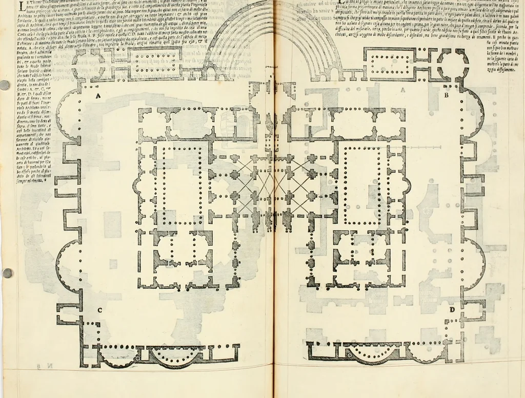 An illustration from Il terzo libro : nel qval si figvrano, e descrivono le antiqvita di Roma, e le altre che sono in Italia e fvori d'Italia ..., 1540, leaf 104