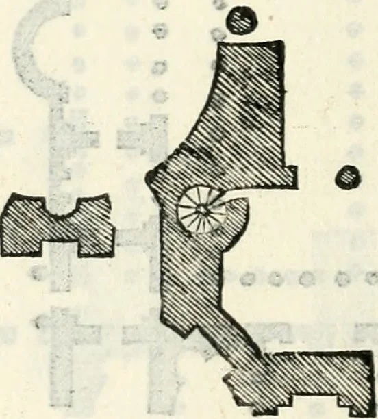 An illustration from Il terzo libro : nel qval si figvrano, e descrivono le antiqvita di Roma, e le altre che sono in Italia e fvori d'Italia ..., 1540, leaf 105