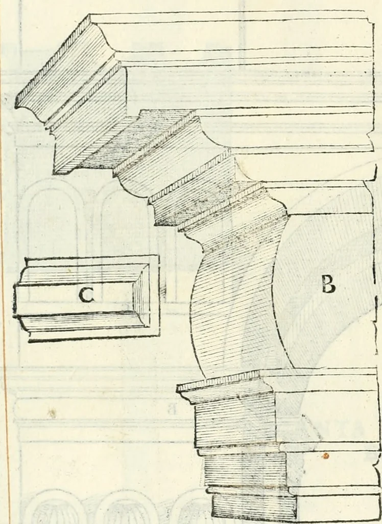 An illustration from Il terzo libro : nel qval si figvrano, e descrivono le antiqvita di Roma, e le altre che sono in Italia e fvori d'Italia ..., 1540, leaf 109