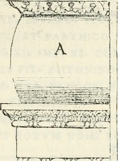 An illustration from Il terzo libro : nel qval si figvrano, e descrivono le antiqvita di Roma, e le altre che sono in Italia e fvori d'Italia ..., 1540, leaf 114