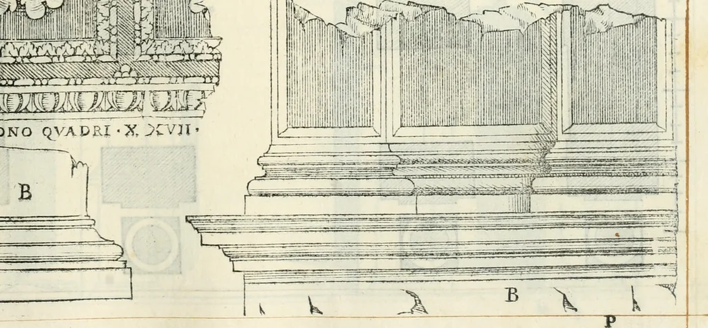 An illustration from Il terzo libro : nel qval si figvrano, e descrivono le antiqvita di Roma, e le altre che sono in Italia e fvori d'Italia ..., 1540, leaf 114