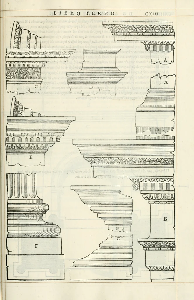 An illustration from Il terzo libro : nel qval si figvrano, e descrivono le antiqvita di Roma, e le altre che sono in Italia e fvori d'Italia ..., 1540, leaf 118