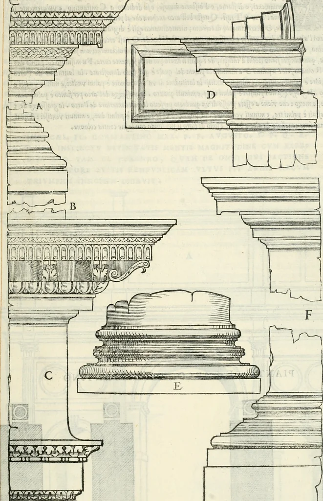 An illustration from Il terzo libro : nel qval si figvrano, e descrivono le antiqvita di Roma, e le altre che sono in Italia e fvori d'Italia ..., 1540, leaf 122