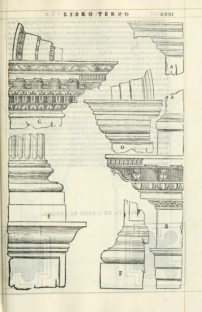 An illustration from Il terzo libro : nel qval si figvrano, e descrivono le antiqvita di Roma, e le altre che sono in Italia e fvori d'Italia ..., 1540, leaf 126