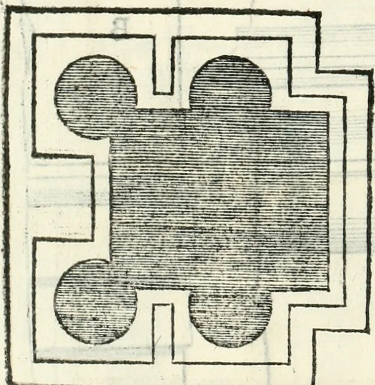An illustration from Il terzo libro : nel qval si figvrano, e descrivono le antiqvita di Roma, e le altre che sono in Italia e fvori d'Italia ..., 1540, leaf 127