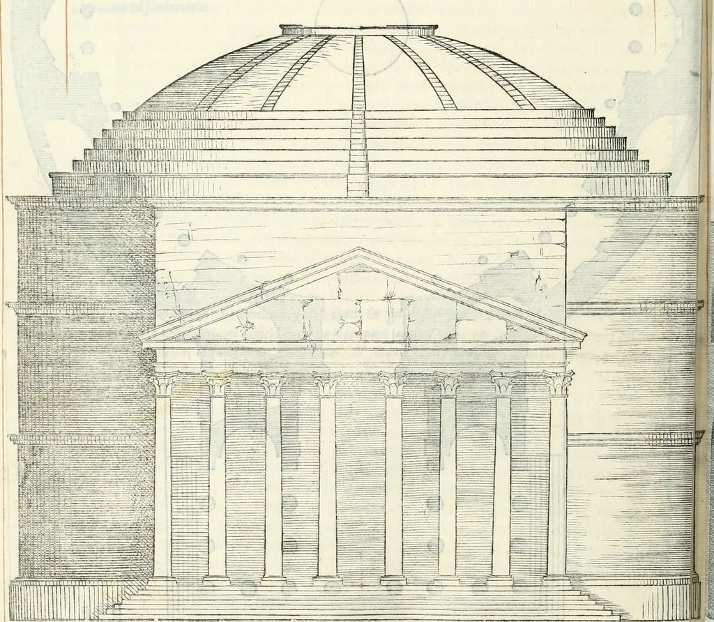 An illustration from Il terzo libro : nel qval si figvrano, e descrivono le antiqvita di Roma, e le altre che sono in Italia e fvori d'Italia ..., 1540, leaf 13