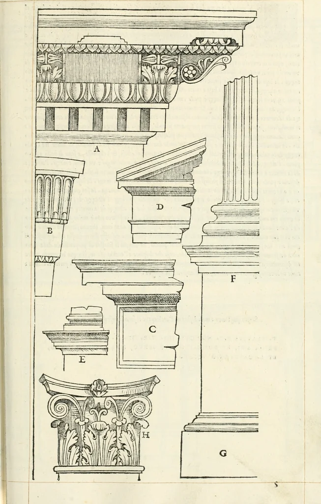 An illustration from Il terzo libro : nel qval si figvrano, e descrivono le antiqvita di Roma, e le altre che sono in Italia e fvori d'Italia ..., 1540, leaf 138