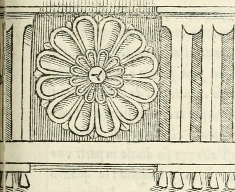 An illustration from Il terzo libro : nel qval si figvrano, e descrivono le antiqvita di Roma, e le altre che sono in Italia e fvori d'Italia ..., 1540, leaf 146