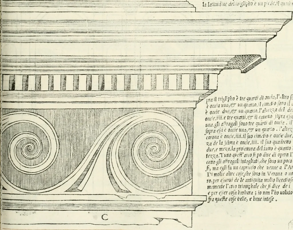 An illustration from Il terzo libro : nel qval si figvrano, e descrivono le antiqvita di Roma, e le altre che sono in Italia e fvori d'Italia ..., 1540, leaf 146