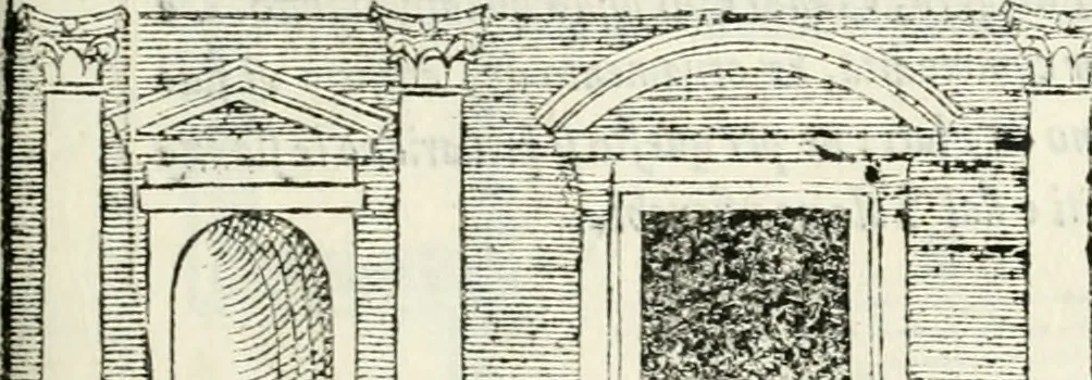 An illustration from Il terzo libro : nel qval si figvrano, e descrivono le antiqvita di Roma, e le altre che sono in Italia e fvori d'Italia ..., 1540, leaf 154