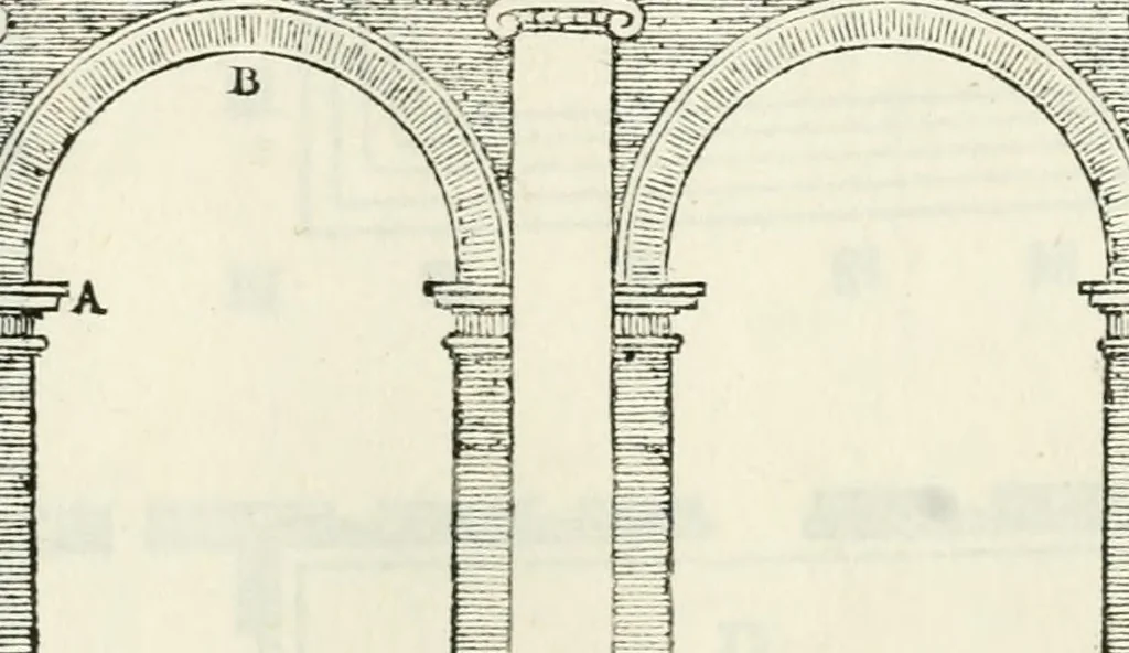An illustration from Il terzo libro : nel qval si figvrano, e descrivono le antiqvita di Roma, e le altre che sono in Italia e fvori d'Italia ..., 1540, leaf 154