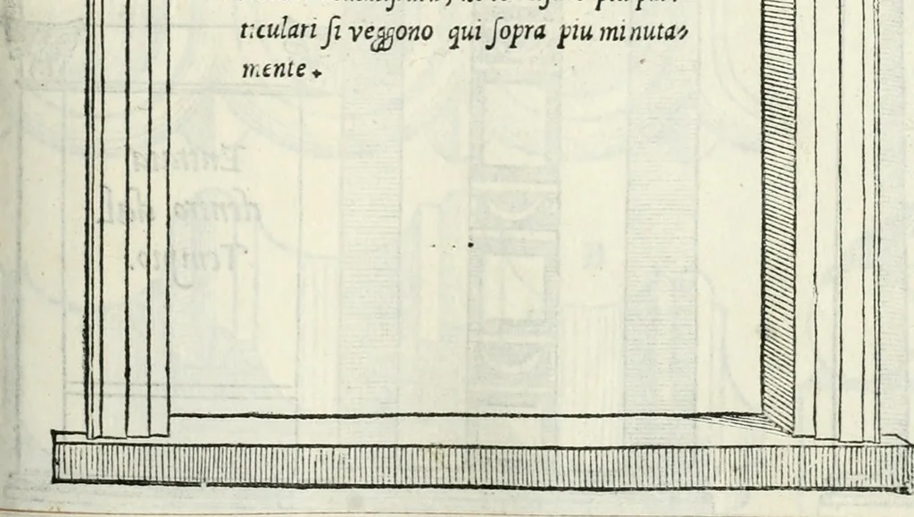 An illustration from Il terzo libro : nel qval si figvrano, e descrivono le antiqvita di Roma, e le altre che sono in Italia e fvori d'Italia ..., 1540, leaf 16