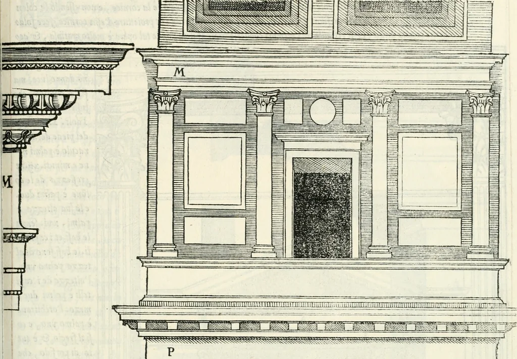 An illustration from Il terzo libro : nel qval si figvrano, e descrivono le antiqvita di Roma, e le altre che sono in Italia e fvori d'Italia ..., 1540, leaf 20