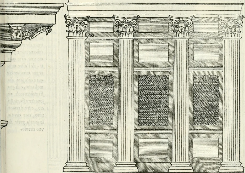 An illustration from Il terzo libro : nel qval si figvrano, e descrivono le antiqvita di Roma, e le altre che sono in Italia e fvori d'Italia ..., 1540, leaf 20