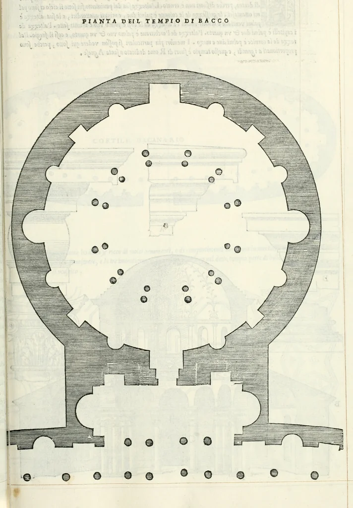 An illustration from Il terzo libro : nel qval si figvrano, e descrivono le antiqvita di Roma, e le altre che sono in Italia e fvori d'Italia ..., 1540, leaf 24