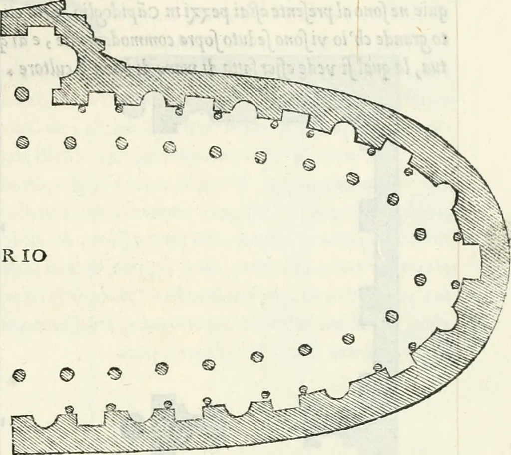An illustration from Il terzo libro : nel qval si figvrano, e descrivono le antiqvita di Roma, e le altre che sono in Italia e fvori d'Italia ..., 1540, leaf 26