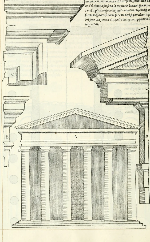 An illustration from Il terzo libro : nel qval si figvrano, e descrivono le antiqvita di Roma, e le altre che sono in Italia e fvori d'Italia ..., 1540, leaf 31