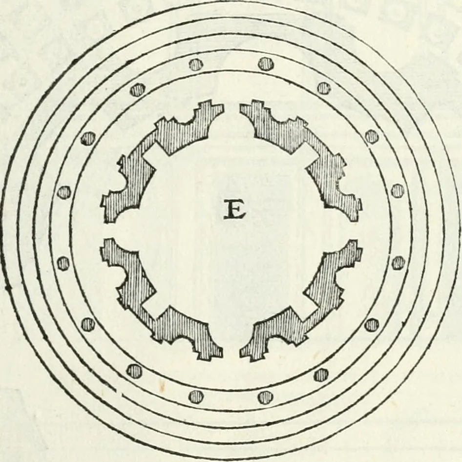 An illustration from Il terzo libro : nel qval si figvrano, e descrivono le antiqvita di Roma, e le altre che sono in Italia e fvori d'Italia ..., 1540, leaf 46