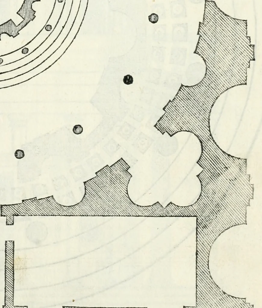 An illustration from Il terzo libro : nel qval si figvrano, e descrivono le antiqvita di Roma, e le altre che sono in Italia e fvori d'Italia ..., 1540, leaf 46