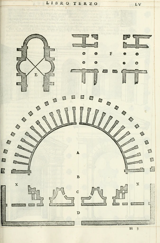 An illustration from Il terzo libro : nel qval si figvrano, e descrivono le antiqvita di Roma, e le altre che sono in Italia e fvori d'Italia ..., 1540, leaf 60