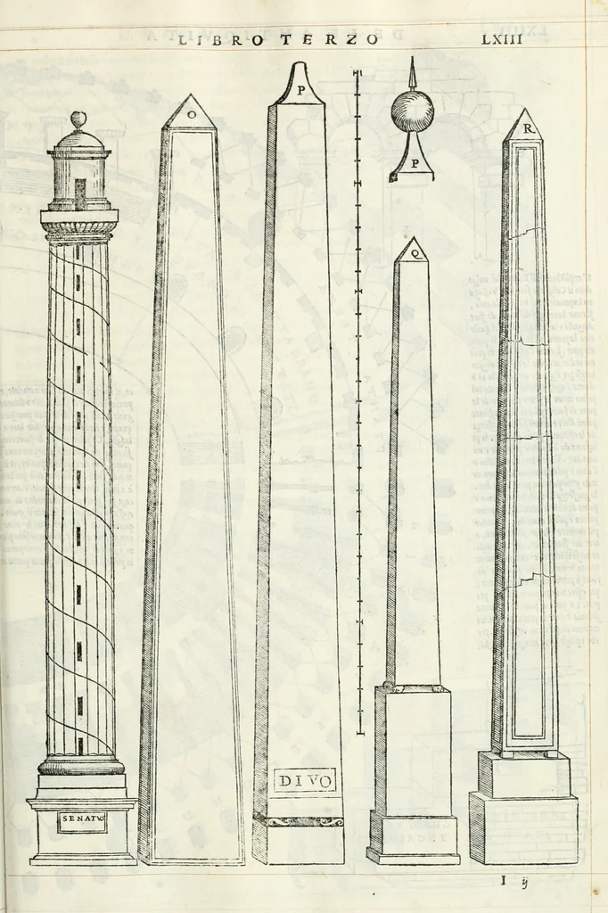 An illustration from Il terzo libro : nel qval si figvrano, e descrivono le antiqvita di Roma, e le altre che sono in Italia e fvori d'Italia ..., 1540, leaf 68
