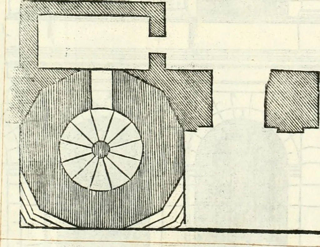 An illustration from Il terzo libro : nel qval si figvrano, e descrivono le antiqvita di Roma, e le altre che sono in Italia e fvori d'Italia ..., 1540, leaf 75