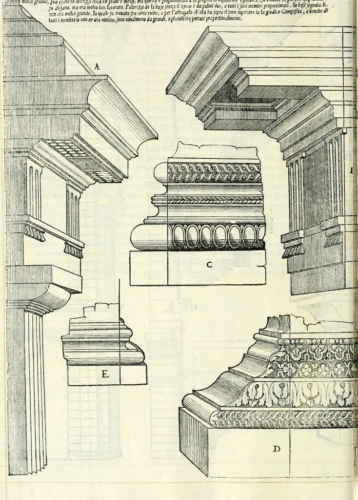 An illustration from Il terzo libro : nel qval si figvrano, e descrivono le antiqvita di Roma, e le altre che sono in Italia e fvori d'Italia ..., 1540, leaf 81