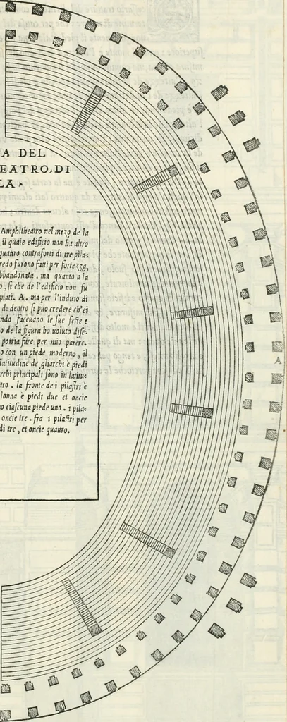 An illustration from Il terzo libro : nel qval si figvrano, e descrivono le antiqvita di Roma, e le altre che sono in Italia e fvori d'Italia ..., 1540, leaf 82