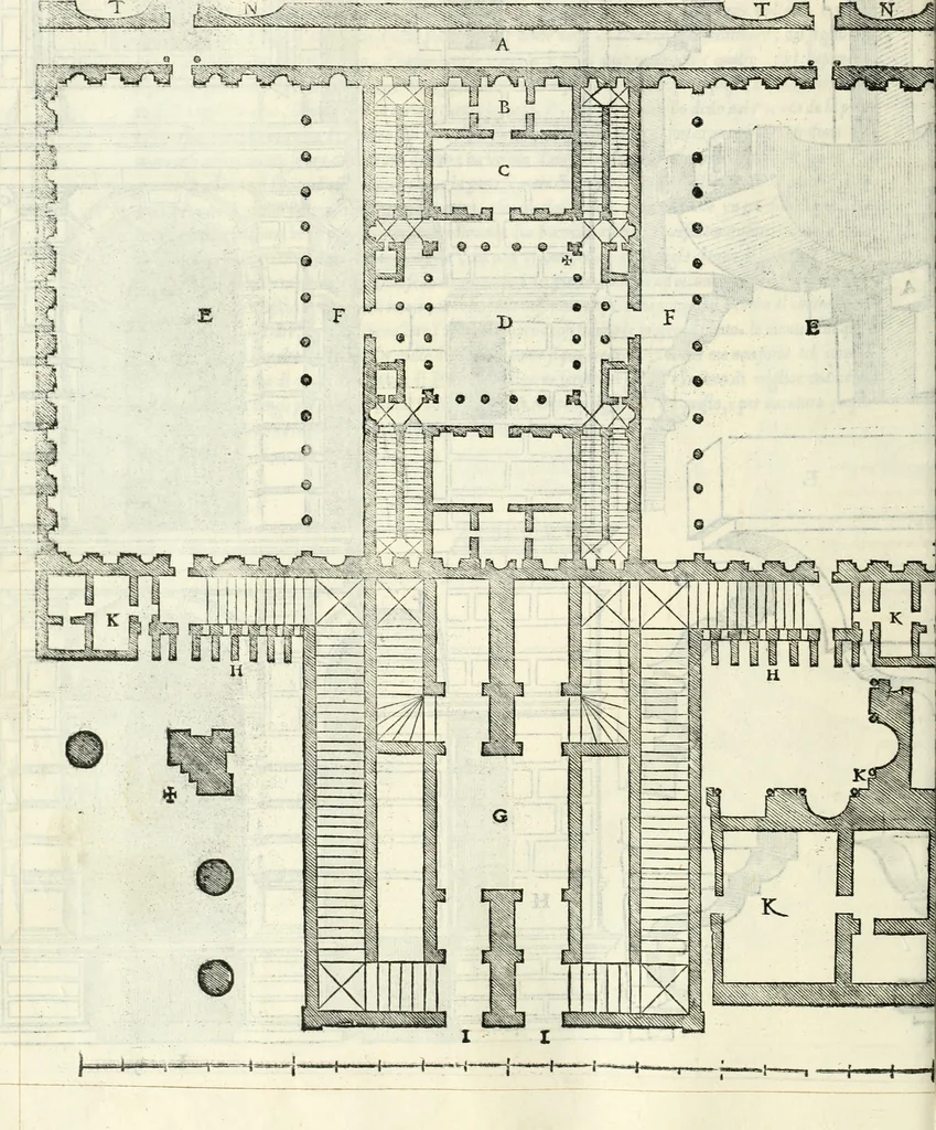 An illustration from Il terzo libro : nel qval si figvrano, e descrivono le antiqvita di Roma, e le altre che sono in Italia e fvori d'Italia ..., 1540, leaf 85