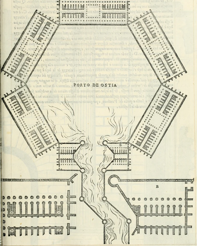 An illustration from Il terzo libro : nel qval si figvrano, e descrivono le antiqvita di Roma, e le altre che sono in Italia e fvori d'Italia ..., 1540, leaf 88