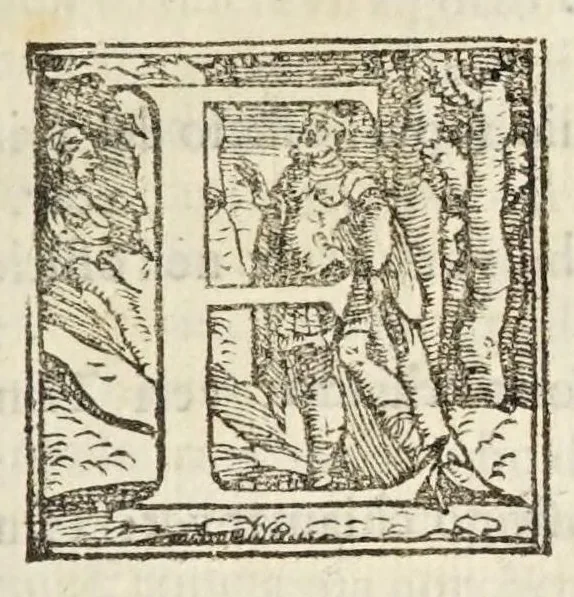 An illustration from Il trinciante di M. Vincenzo Ceruio : ampliato, et ridotto a perfettione dal caualier Reale Fusoritto da Narni già trinciante dell'illust.mo & reuerendissimo signor cardinal Farnese : con vna bellissima aggiunta fatta nouamente dall'istesso caualier Reale, 1593, leaf 7