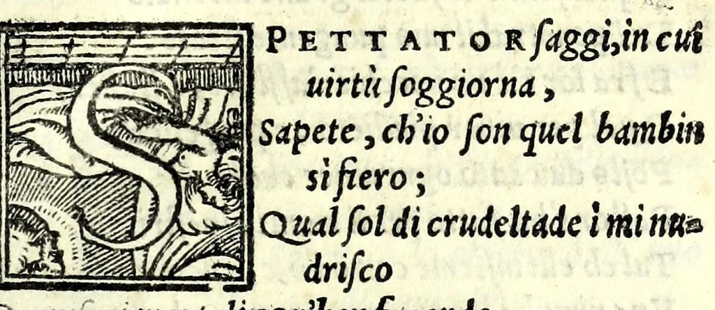 An illustration from Il triompho, 1558, leaf 45