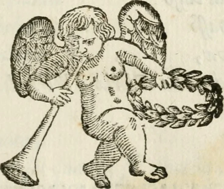 An illustration from Il trionfo di Maria Vergine Nostra Signora, Regina de'Cieli, Imperadrice de gli Angeli : machina in guisa di carro trionfale eretta à gloria della sudetta Madre di Dio dalla decana delle compagnie spirituali della città di Reggio, l'Arciconfraternità della Visitazione presso S. Agostino : in occasione della pubblica solenne coronazione della miracolosa imagine della Madonna detta della Ghiara, 1674, leaf 18