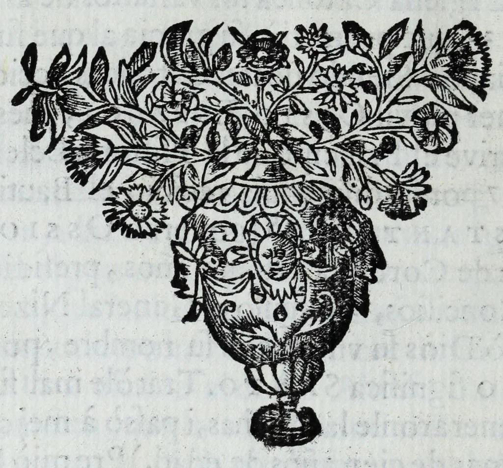 An illustration from Ilustracion del renombre de grande principio, grandeza, y etimologia : pontifices, santos, emperadores, reyes, i varones ilustres, que le merecieron en la voz publica de los hombres, 1638, leaf 78