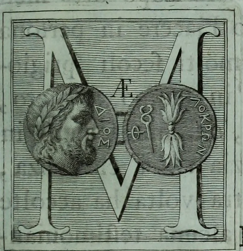 An illustration from Ilustrazione di un antico vaso trovato nelle ruine di Locri .., 1791, leaf 8