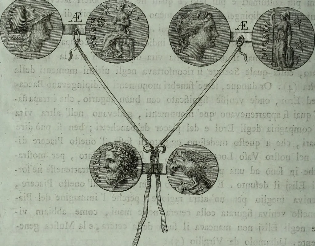 An illustration from Ilustrazione di un antico vaso trovato nelle ruine di Locri .., 1791, leaf 93