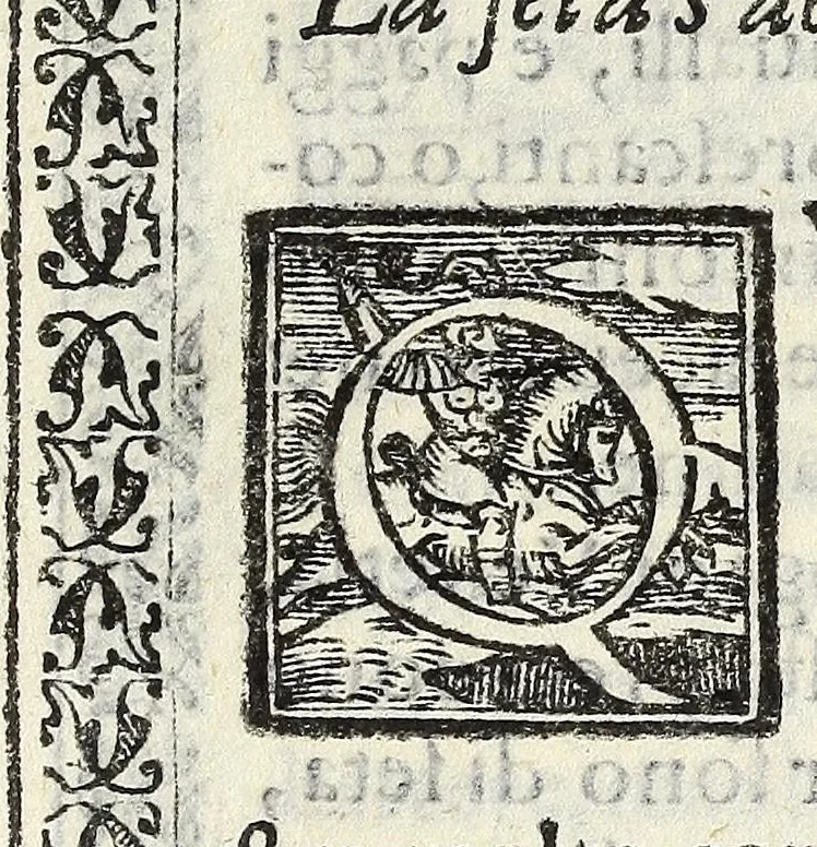 An illustration from Il vermicello dalla seta, del Corsvccio da Sascorbaro : nvovamente venuto in luce, 1581, leaf 85