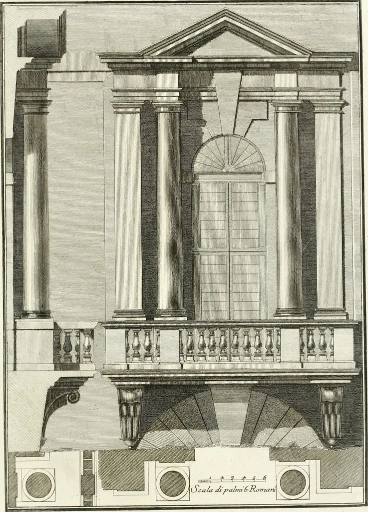 An illustration from Il Vignola illustrato, 1770, leaf 160