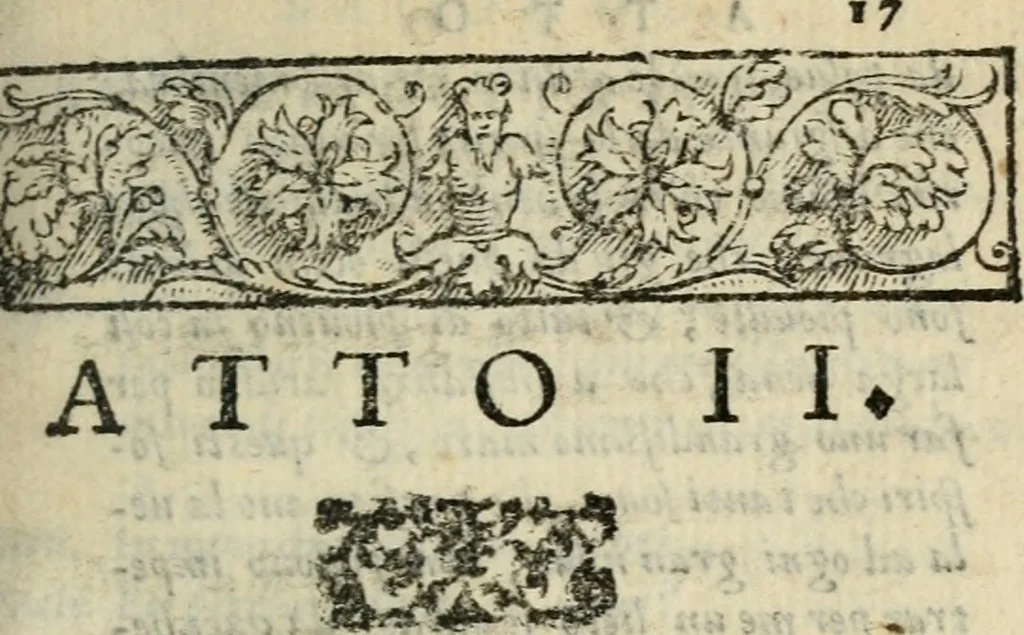 An illustration from Il Vilvppo, comedia nova, 1560, leaf 36