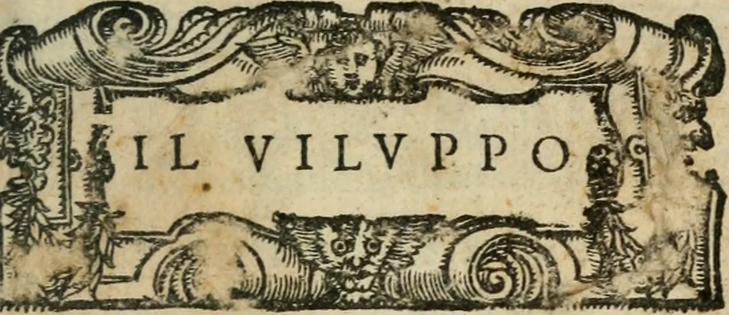 An illustration from Il Vilvppo, comedia nova, 1560, leaf 4