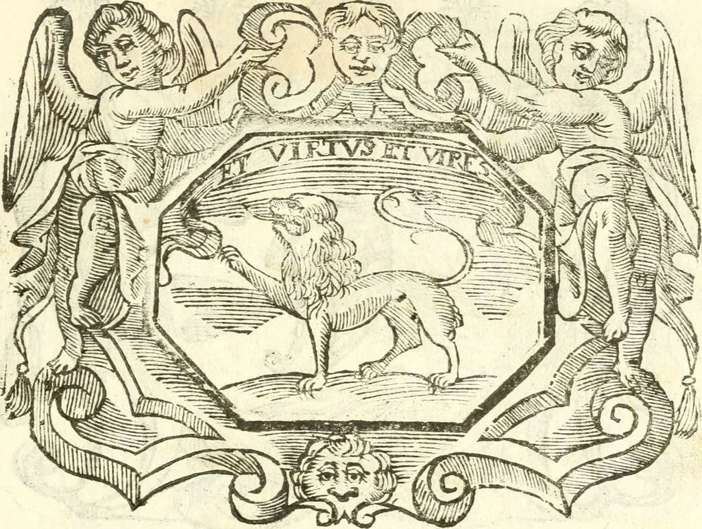 An illustration from Il zodiaco, over, idea di perfettione di prencipi : formata dall'heroiche virtù dell'illvstriss. et eccellentiss. signore D. Antonio Alvarez di Toledo, duca d'Alba vicere di Napoli : rapresentata come in vn trionfo dal fidelissimo popolo napoletano : per opera del dottore Francesco Antonio Scacciauento suo eletto : nella pomposissima festa di San Gio. Battista, celebrata à 23. di giugno 1629. per il settimo anno del suo gouerno, 1630, leaf 104