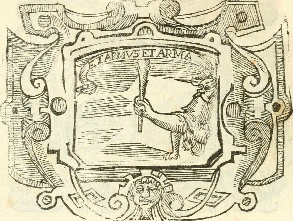 An illustration from Il zodiaco, over, idea di perfettione di prencipi : formata dall'heroiche virtù dell'illvstriss. et eccellentiss. signore D. Antonio Alvarez di Toledo, duca d'Alba vicere di Napoli : rapresentata come in vn trionfo dal fidelissimo popolo napoletano : per opera del dottore Francesco Antonio Scacciauento suo eletto : nella pomposissima festa di San Gio. Battista, celebrata à 23. di giugno 1629. per il settimo anno del suo gouerno, 1630, leaf 107
