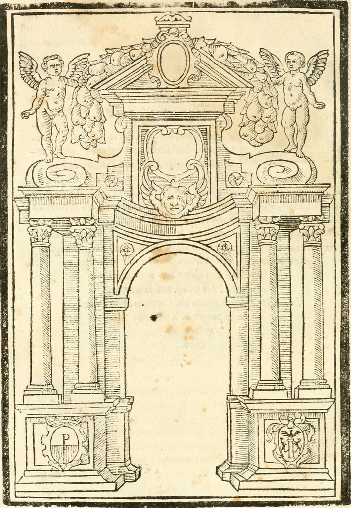 An illustration from Il zodiaco, over, idea di perfettione di prencipi : formata dall'heroiche virtù dell'illvstriss. et eccellentiss. signore D. Antonio Alvarez di Toledo, duca d'Alba vicere di Napoli : rapresentata come in vn trionfo dal fidelissimo popolo napoletano : per opera del dottore Francesco Antonio Scacciauento suo eletto : nella pomposissima festa di San Gio. Battista, celebrata à 23. di giugno 1629. per il settimo anno del suo gouerno, 1630, leaf 111