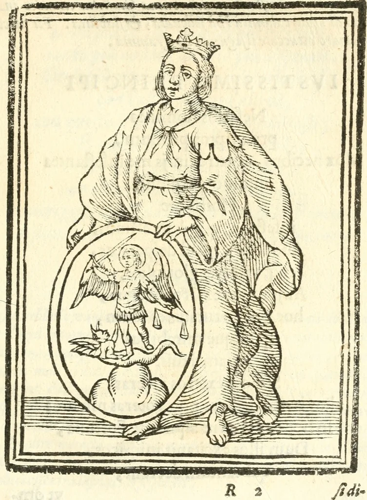 An illustration from Il zodiaco, over, idea di perfettione di prencipi : formata dall'heroiche virtù dell'illvstriss. et eccellentiss. signore D. Antonio Alvarez di Toledo, duca d'Alba vicere di Napoli : rapresentata come in vn trionfo dal fidelissimo popolo napoletano : per opera del dottore Francesco Antonio Scacciauento suo eletto : nella pomposissima festa di San Gio. Battista, celebrata à 23. di giugno 1629. per il settimo anno del suo gouerno, 1630, leaf 142